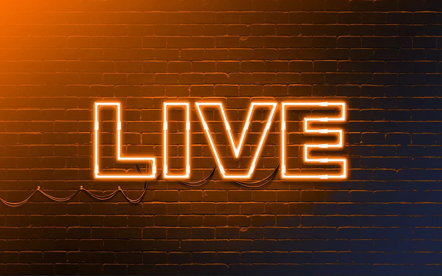 Neon Sign "Live"
